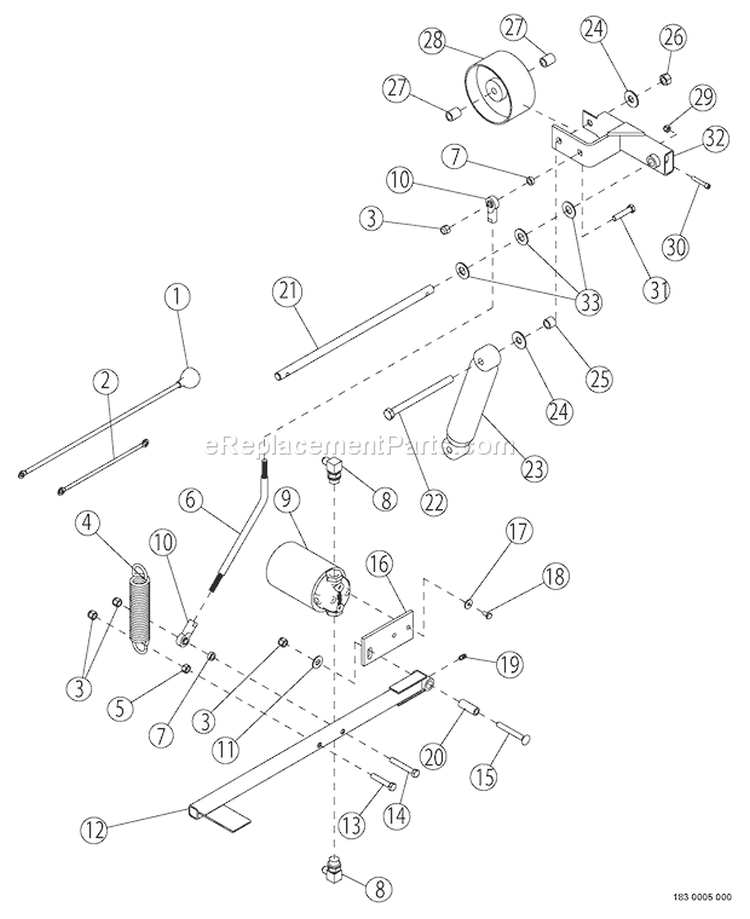IdleráAssembly Diagram and Parts List for CH6614H 72620 Bear Cat Chipper Shredder